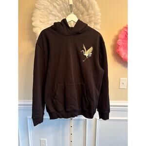 KOISEA THE CRANE EMBROIDERED HOODIE NWT ASIAN SIZE 2XL/US SIZE L